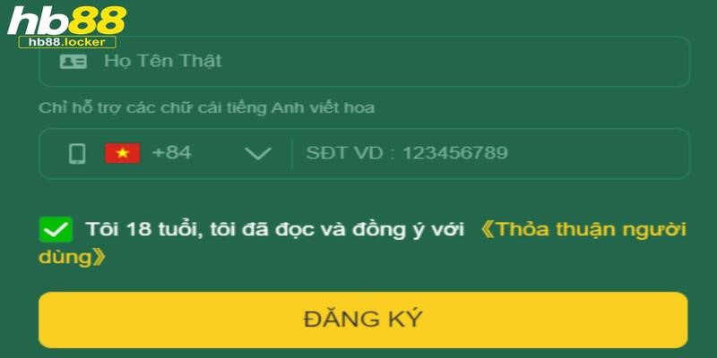 Đăng ký HB88: Tạo tài khoản cá cược rất đơn giản 3 Đăng ký HB88 chỉ với 3 bước đơn giản cho tân binh